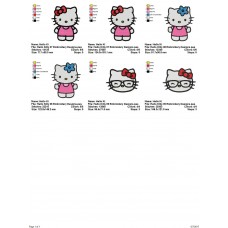 Package 3 Hello Kitty 03 Embroidery Designs